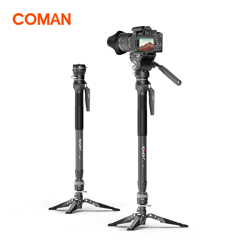 Video Head Tripod Carbon Fiber - COMAN M1 PRO V5 Monopé de