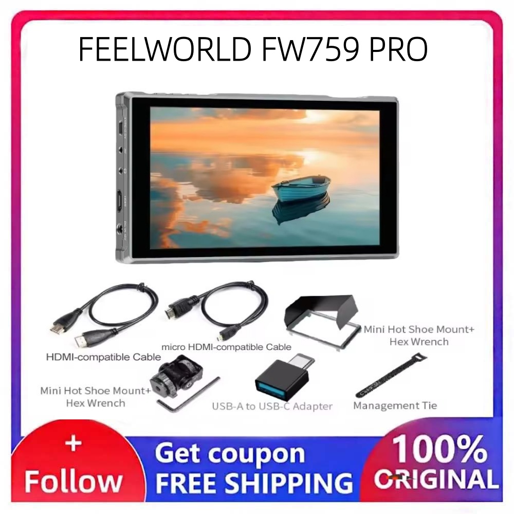 Camera Monitor 7 Inch Hdmi 4K - Monitor de Campo FEELWORLD FW759 PRO