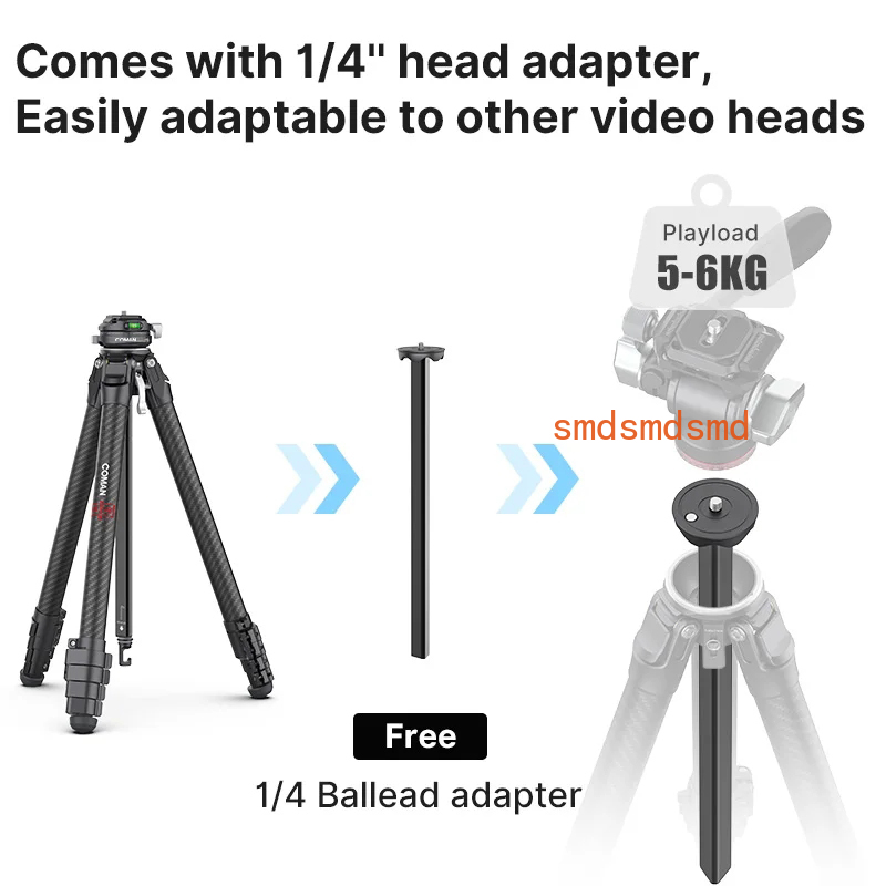 Video Head Tripod Carbon Fiber - Tripé de Câmera Zero F38 em