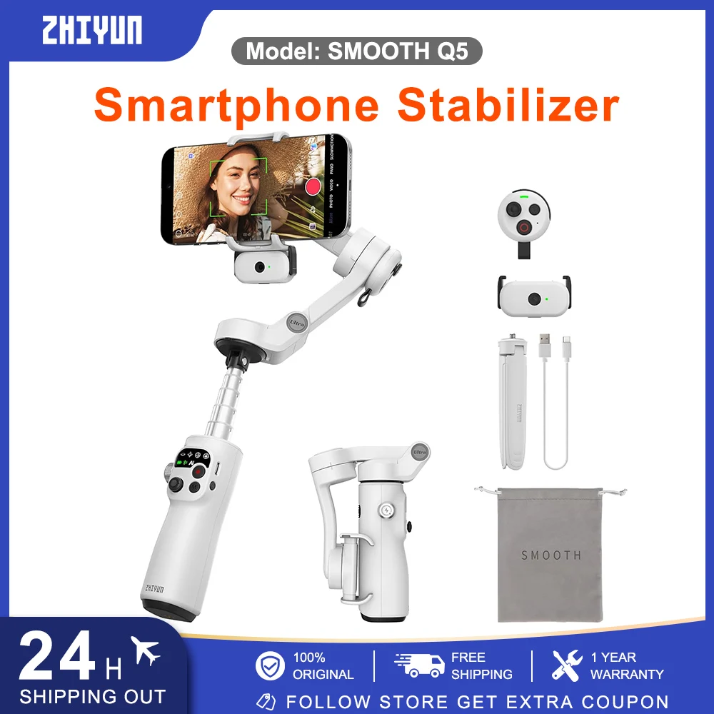 Gimbal Stabilizer For Phone 3 Axis - Estabilizador de 3 Eixos ZHIYUN Smooth