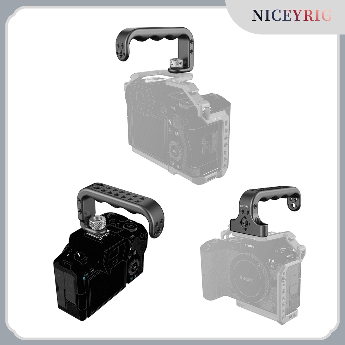 Camera Cage Rig Dslr - NICEYRIG Sapata Fria/Localizador Arri/Parafusos para Câmera