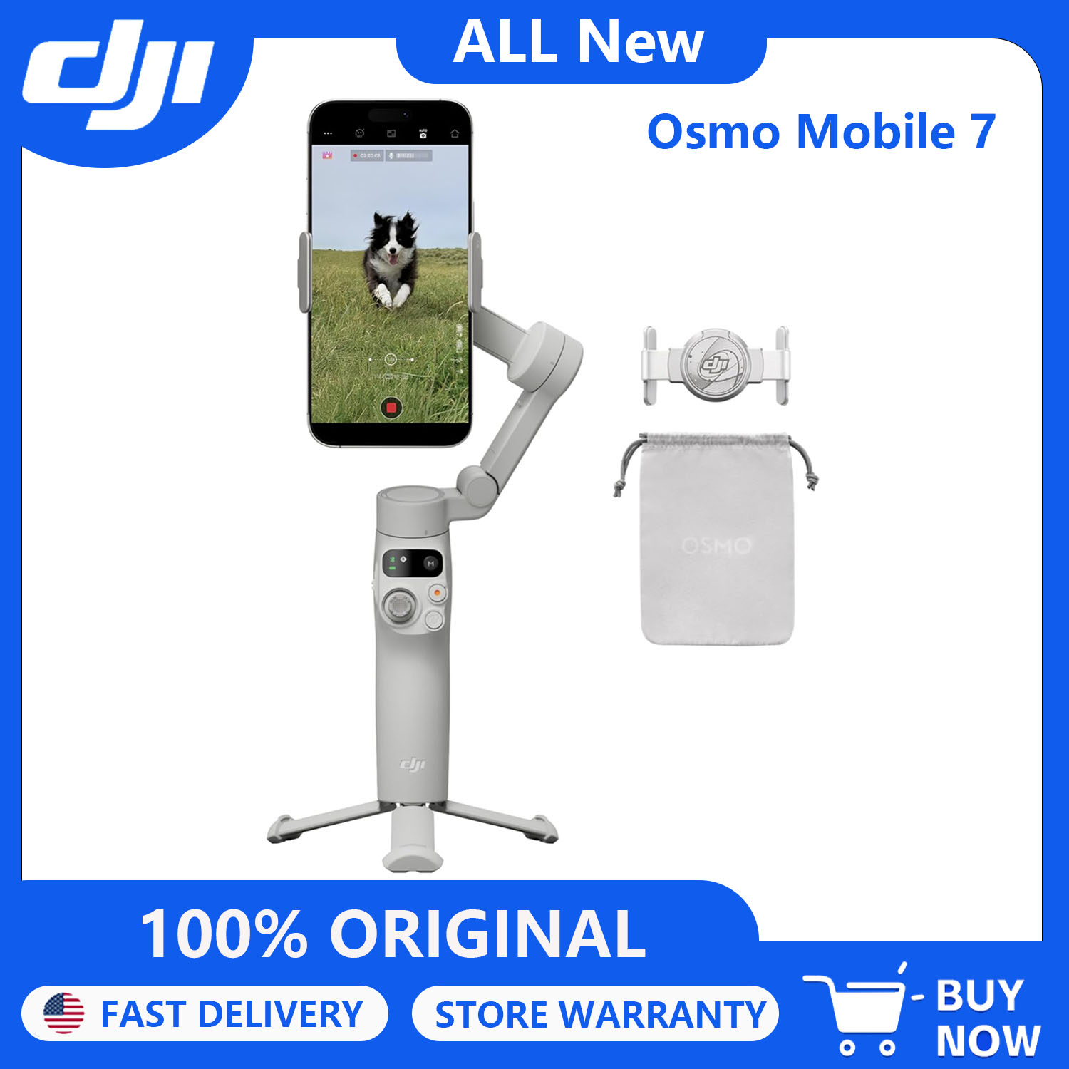 Gimbal Stabilizer For Phone 3 Axis - Estabilizador Gimbal DJI Osmo Mobile 7