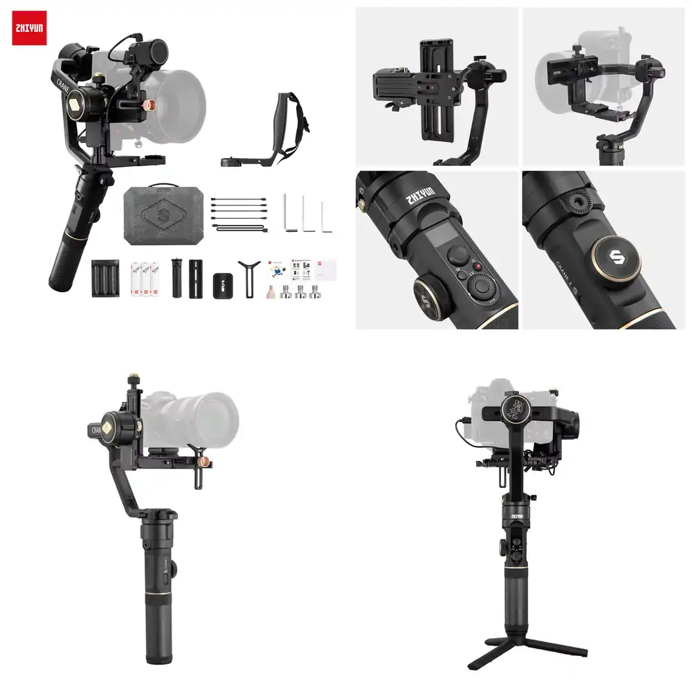 Camera Gimbal Stabilizer 3 Axis Dslr - Estabilizador Gimbal Portátil de 3 Eixos