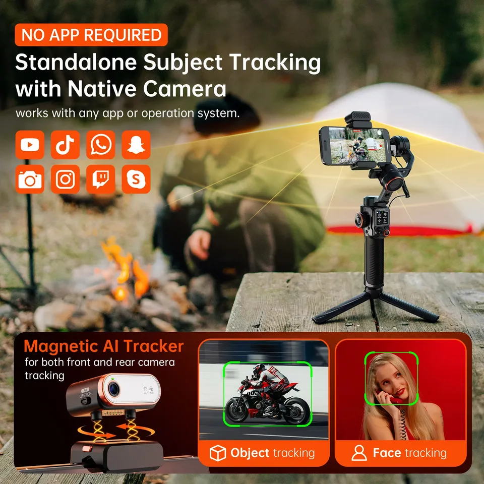 M7 2025 Gimbal Novo estabiliza - Gimbal Stabilizer For Phone 3 Axis avaliação e preço