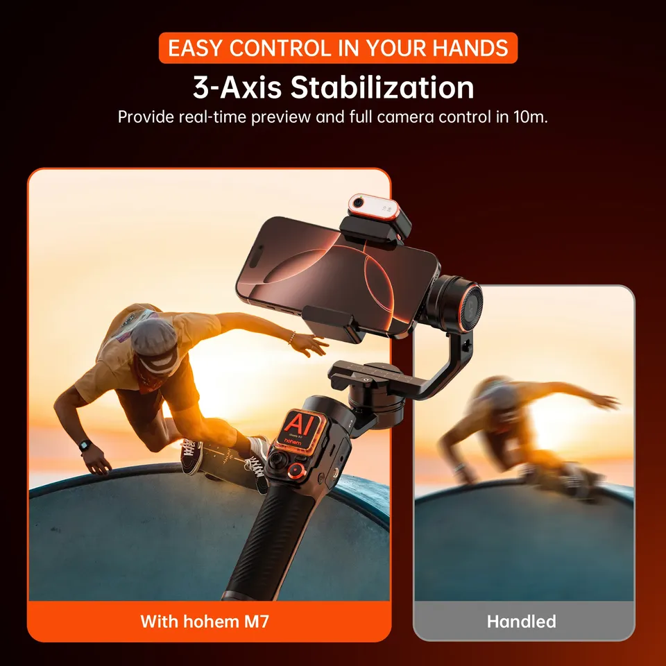 M7 2025 Gimbal Novo estabiliza - Gimbal Stabilizer For Phone 3 Axis avaliação e preço