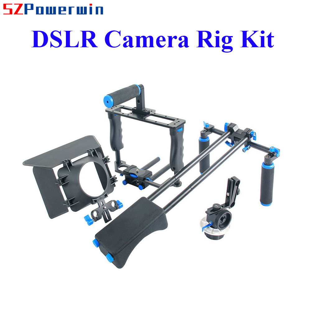 Powerwin dslr câmera estabiliz - Camera Shoulder Rig Kit avaliação e preço