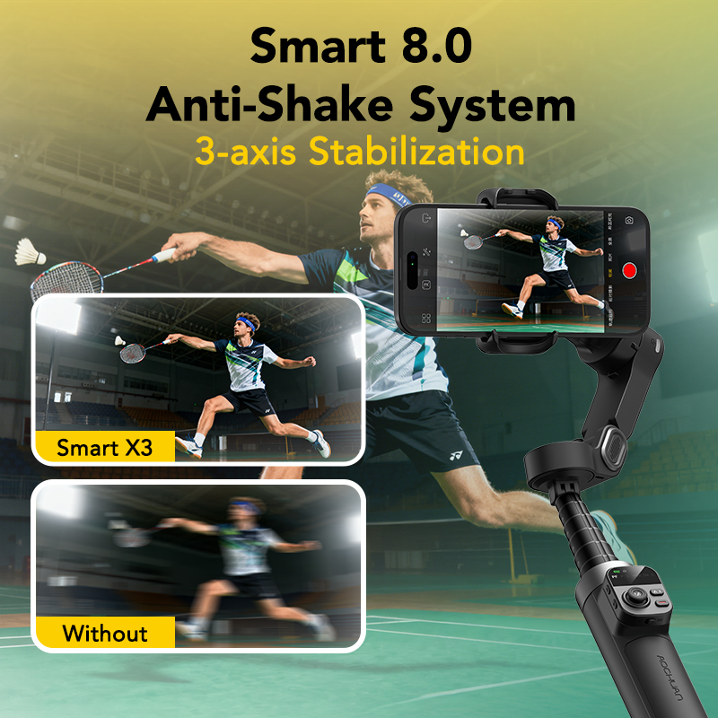 AOCHUAN Smart X3 360 °   Estab - Gimbal Stabilizer For Phone 3 Axis avaliação e preço