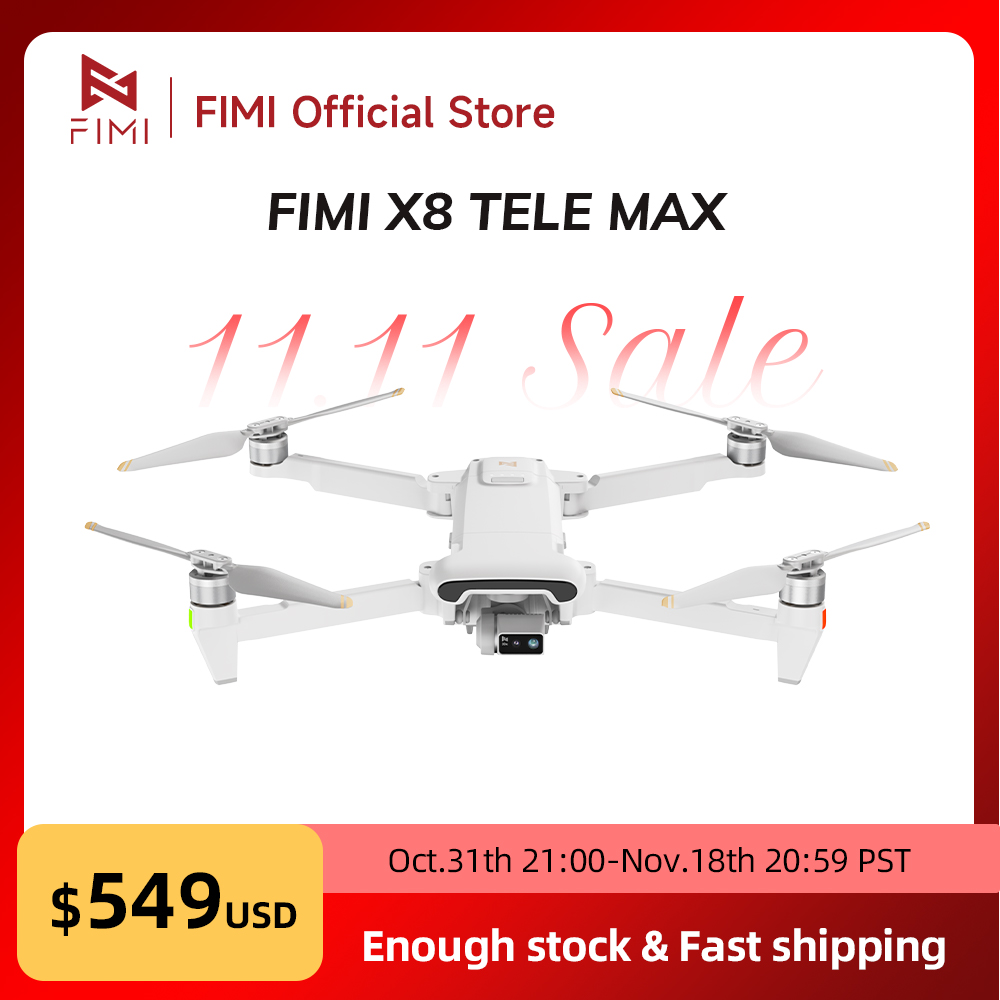Novo Drone FIMI X8 Tele Max co - Camera Gimbal Stabilizer 3 Axis Dslr avaliação e preço