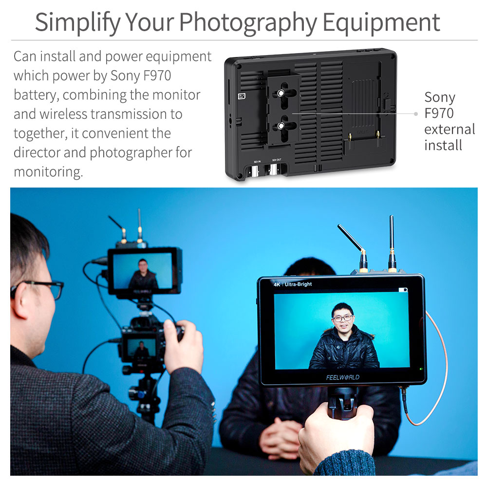 Câmera DSLR Feelworld Touch Sc - Camera Monitor 7 Inch Hdmi 4K avaliação e preço