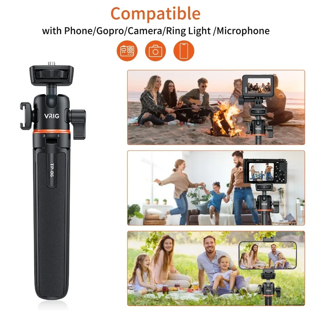 TP-06 Mini Estender Tripé de t - Video Head Tripod Carbon Fiber avaliação e preço