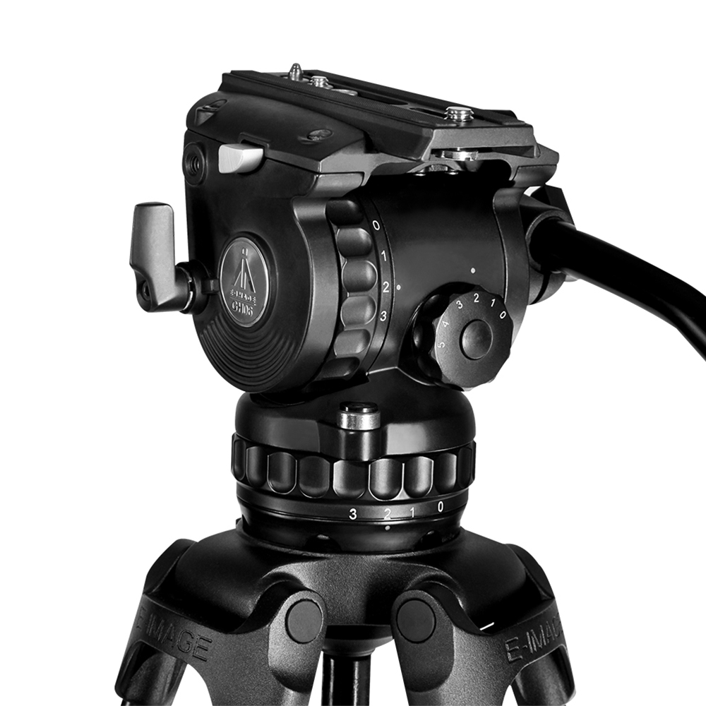 E-IMAGE GH06+761AT Tripé de Ví - Video Tripod Fluid Head 75Mm avaliação e preço