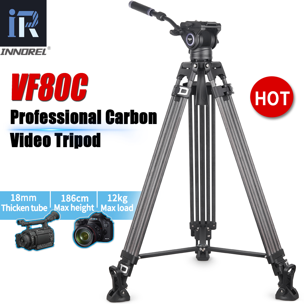 Innorel vf80c tripé de vídeo p - Video Head Tripod Carbon Fiber avaliação e preço