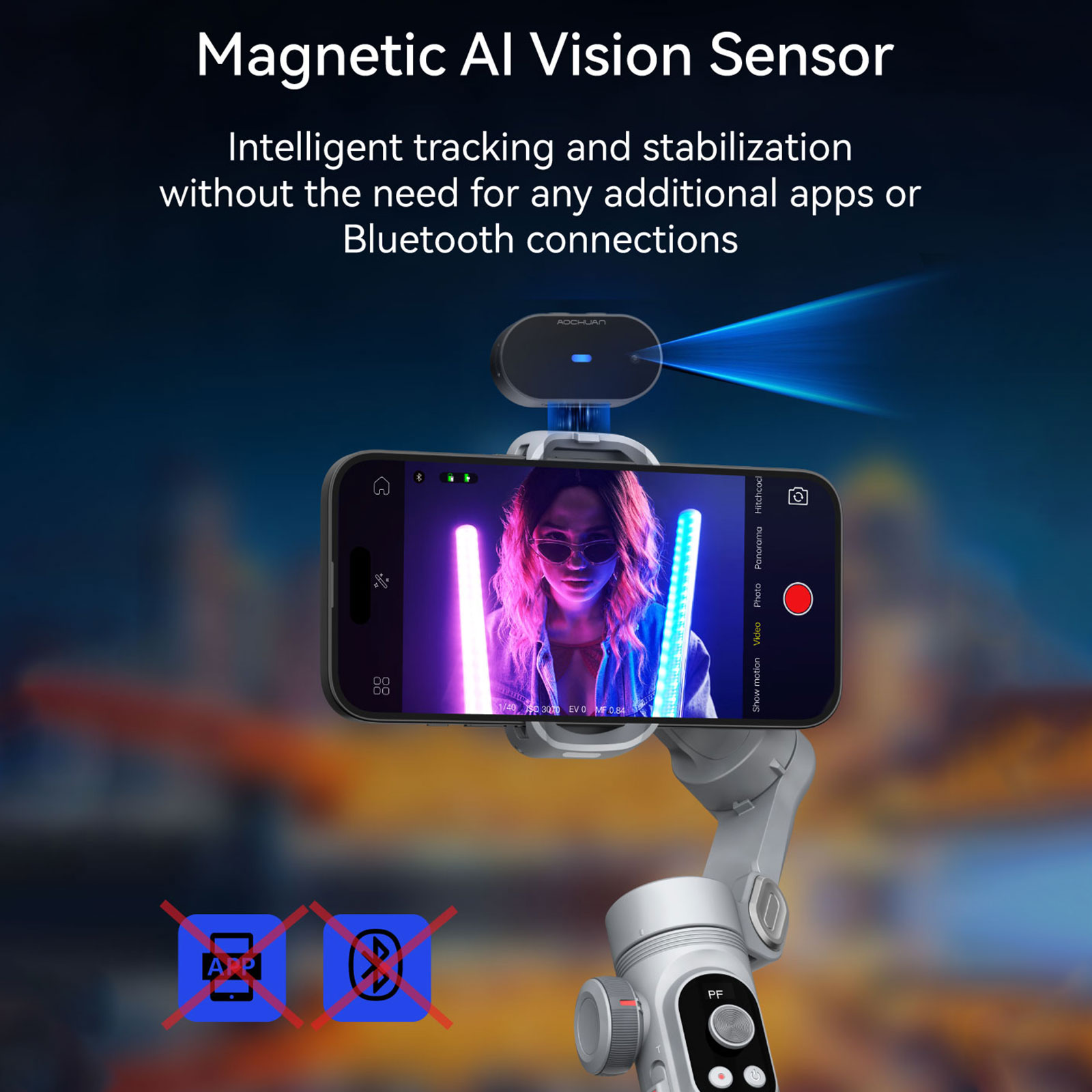 Aochuan inteligente xpro ai ra - Gimbal Stabilizer For Phone 3 Axis avaliação e preço