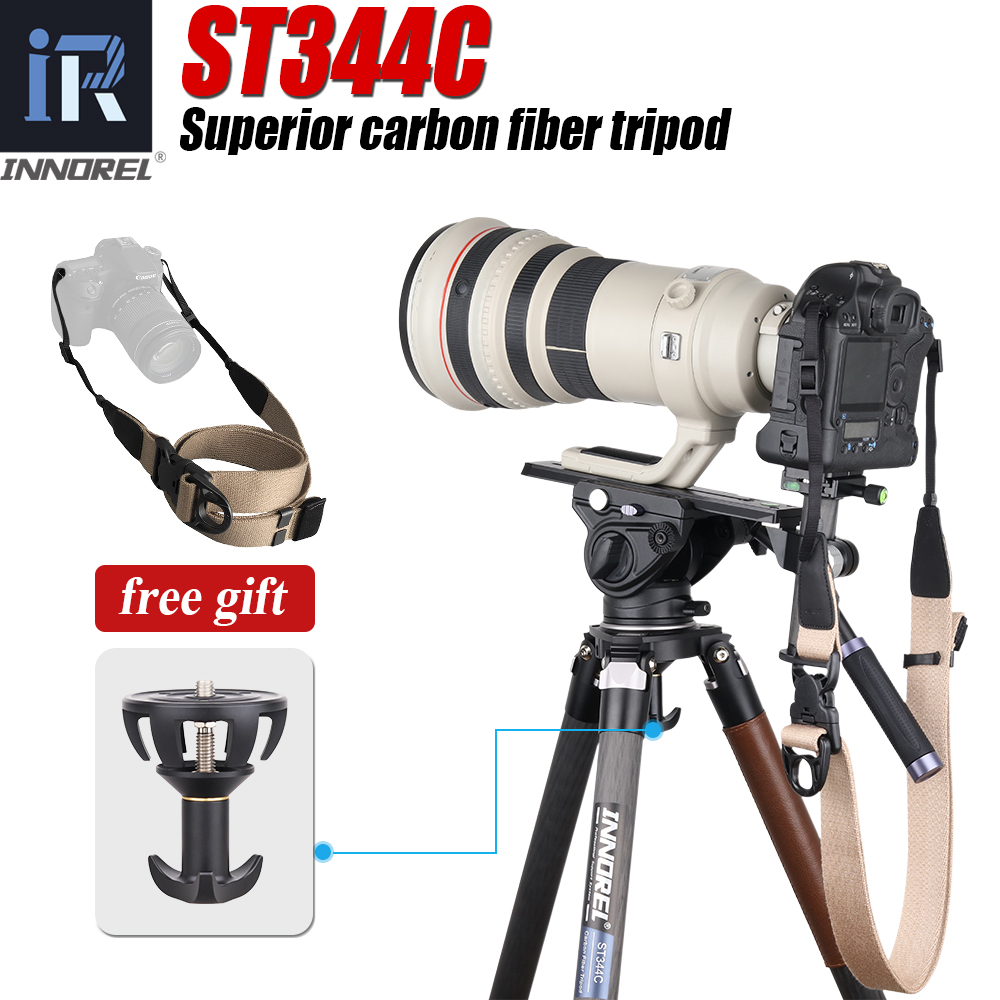 Tripé profissional de fibra de - Video Tripod Fluid Head 75Mm avaliação e preço