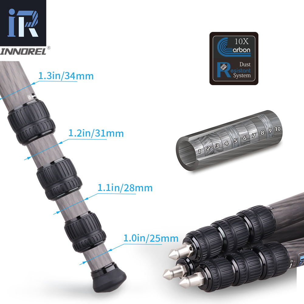Tripé profissional de fibra de - Video Tripod Fluid Head 75Mm avaliação e preço