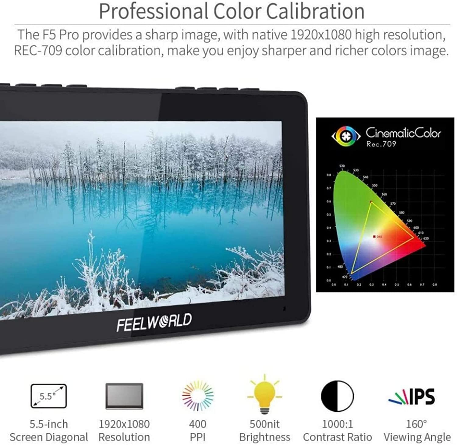 Monitor de campo da câmera DSL - Camera Monitor 7 Inch Hdmi 4K avaliação e preço