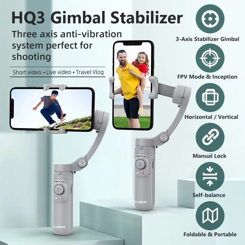Estabilizador Portátil de 3 Ei - Gimbal Stabilizer For Phone 3 Axis avaliação e preço