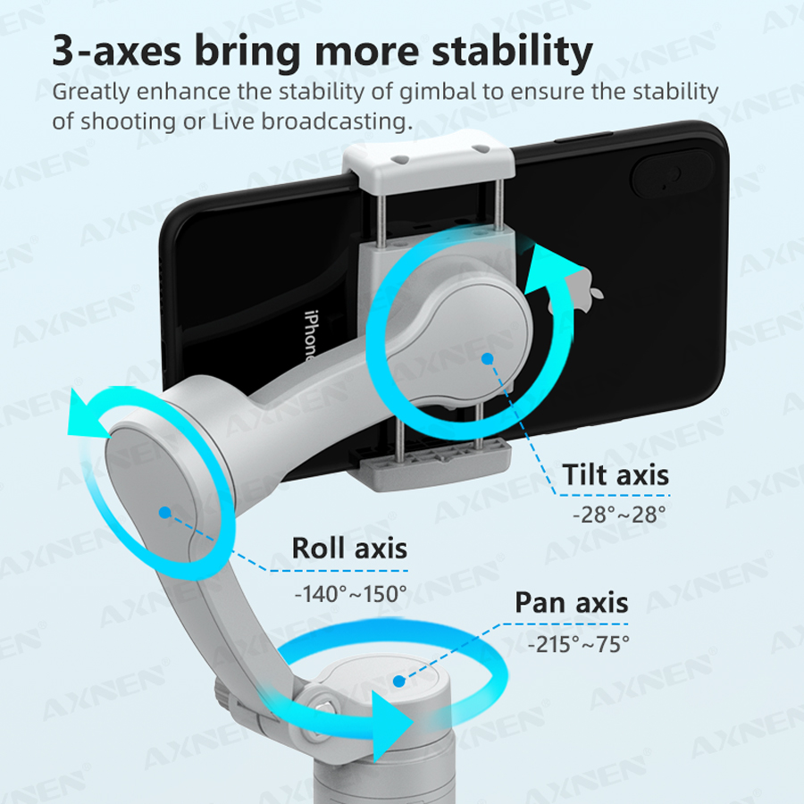 Estabilizador Portátil de 3 Ei - Gimbal Stabilizer For Phone 3 Axis avaliação e preço