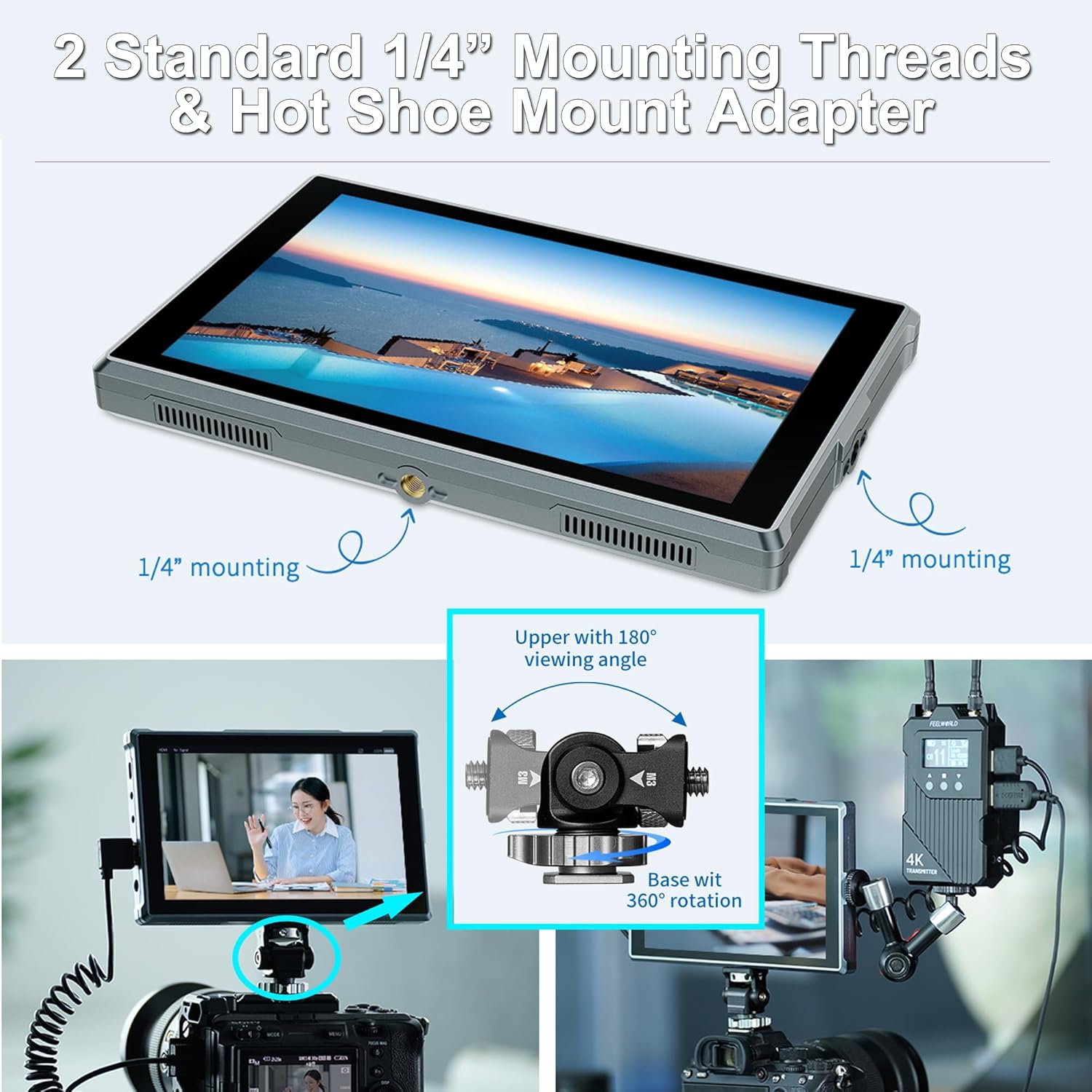 FEELWORLD FW759 PRO Câmera de  - Camera Monitor 7 Inch Hdmi 4K avaliação e preço