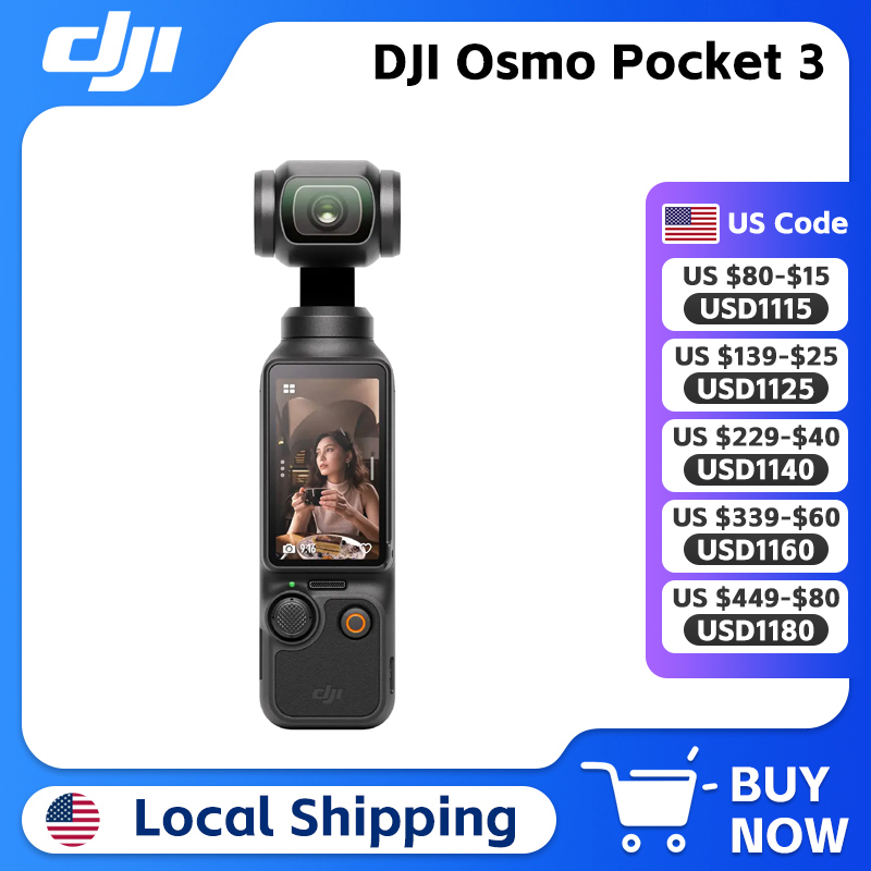 Dji osmo pocket 3 vlogging câm - Camera Gimbal Stabilizer 3 Axis Dslr avaliação e preço