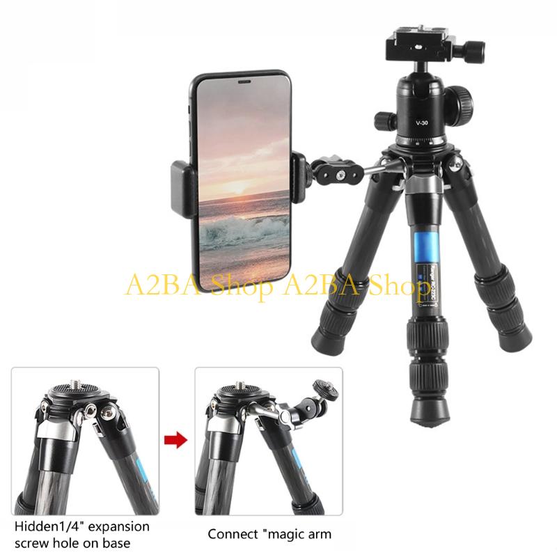 Tripés cabeça esférica fibra c - Video Head Tripod Carbon Fiber avaliação e preço