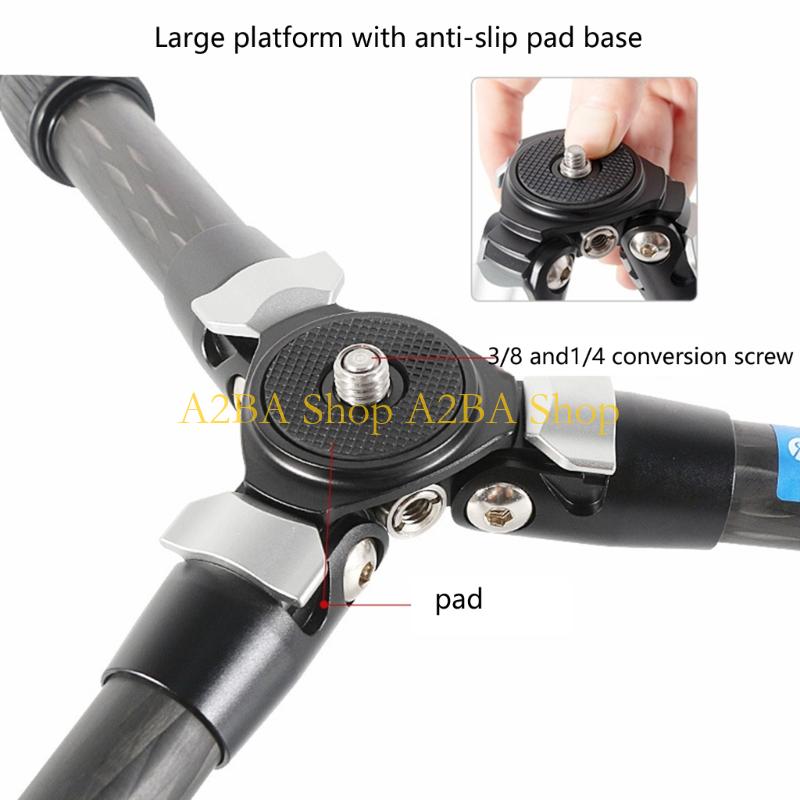 Tripés cabeça esférica fibra c - Video Head Tripod Carbon Fiber avaliação e preço
