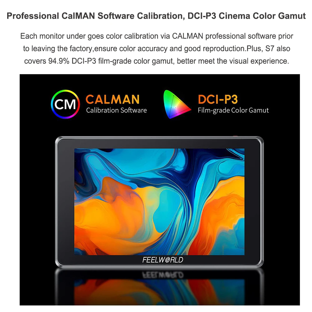 FEELWORLD S7 12G-SDI HDMI2.0 M - Camera Monitor 7 Inch Hdmi 4K avaliação e preço