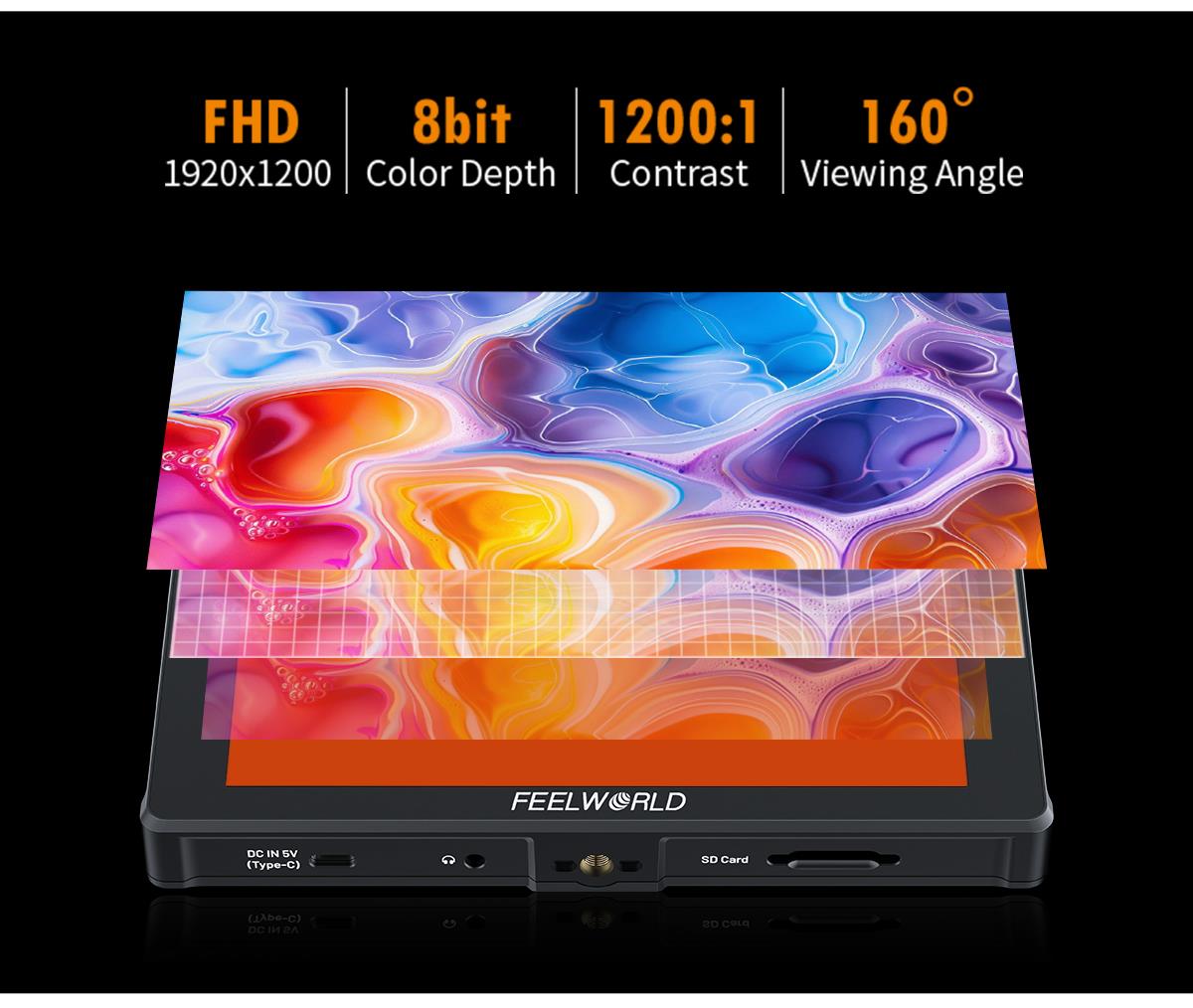 FEELWORLD F7 PLUS Monitor de C - Camera Monitor 7 Inch Hdmi 4K avaliação e preço