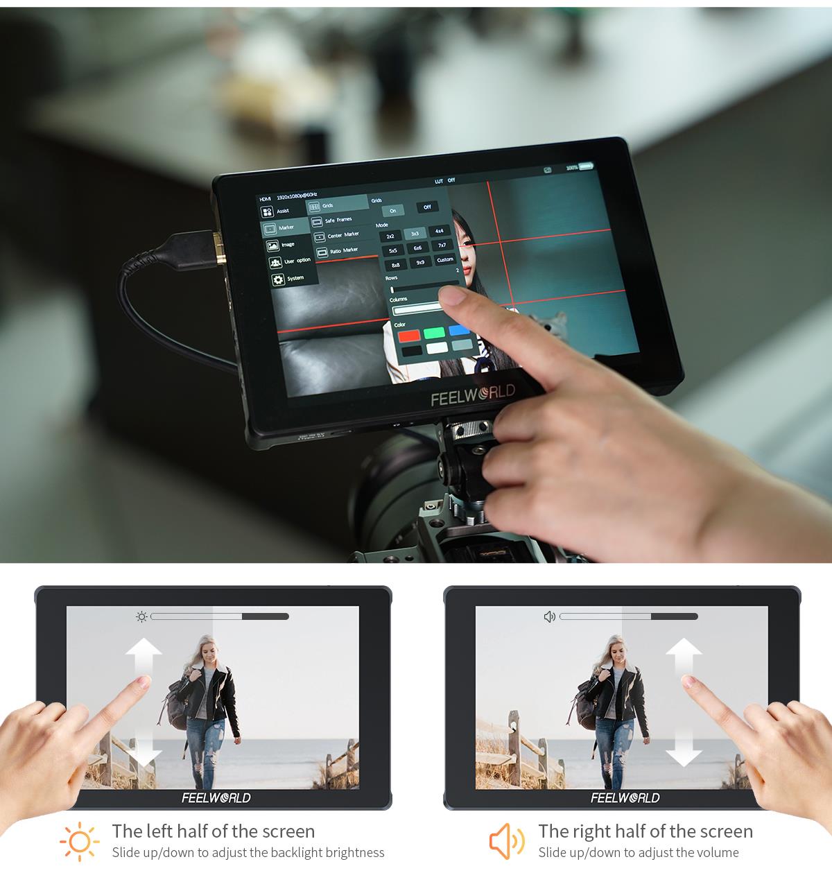 FEELWORLD F7 PLUS Monitor de C - Camera Monitor 7 Inch Hdmi 4K avaliação e preço