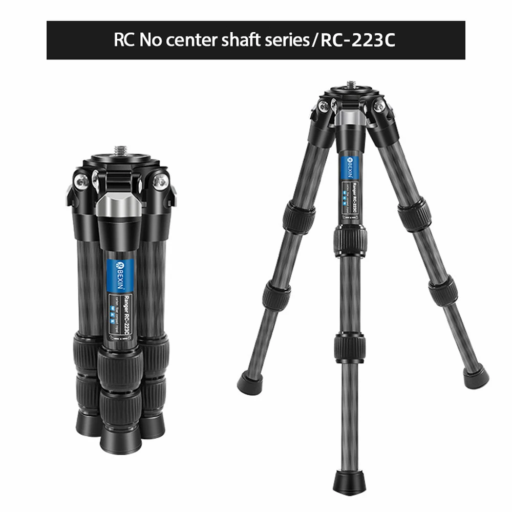Bexin mini tripé de fibra carb - Video Head Tripod Carbon Fiber avaliação e preço