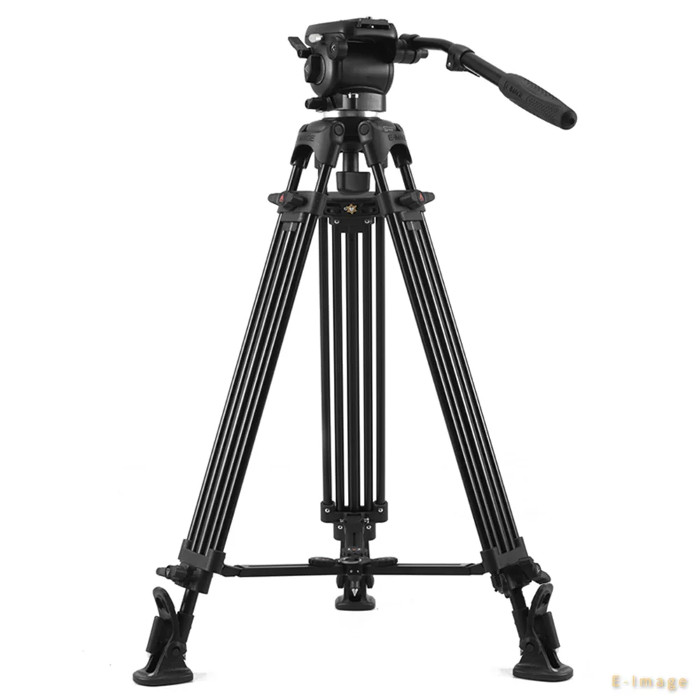 Novo 2026 E-IMAGE EK650 Profis - Video Tripod Fluid Head 75Mm avaliação e preço