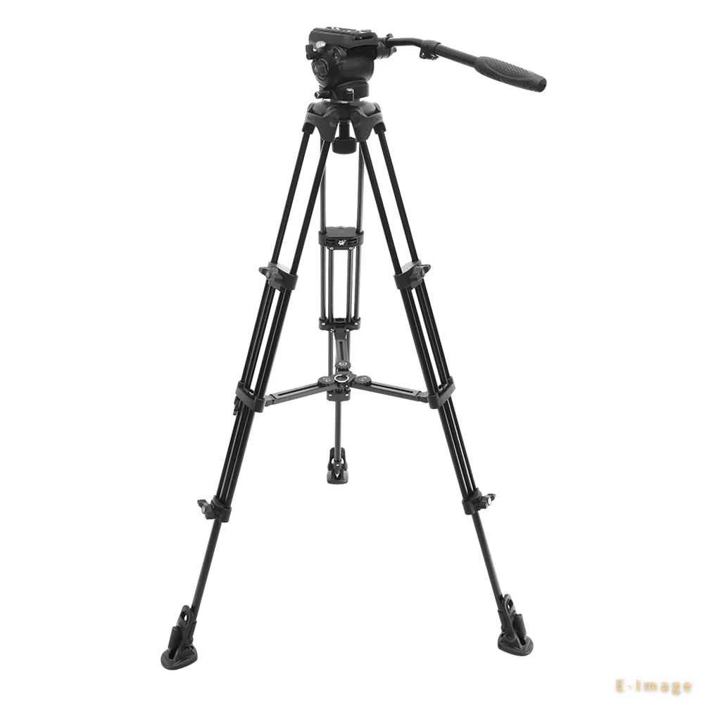 Novo 2026 E-IMAGE EK650 Profis - Video Tripod Fluid Head 75Mm avaliação e preço