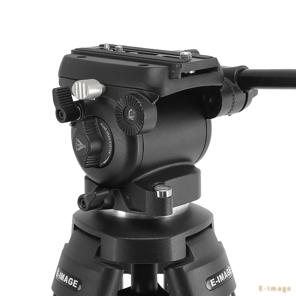 Novo 2026 E-IMAGE EK650 Profis - Video Tripod Fluid Head 75Mm avaliação e preço