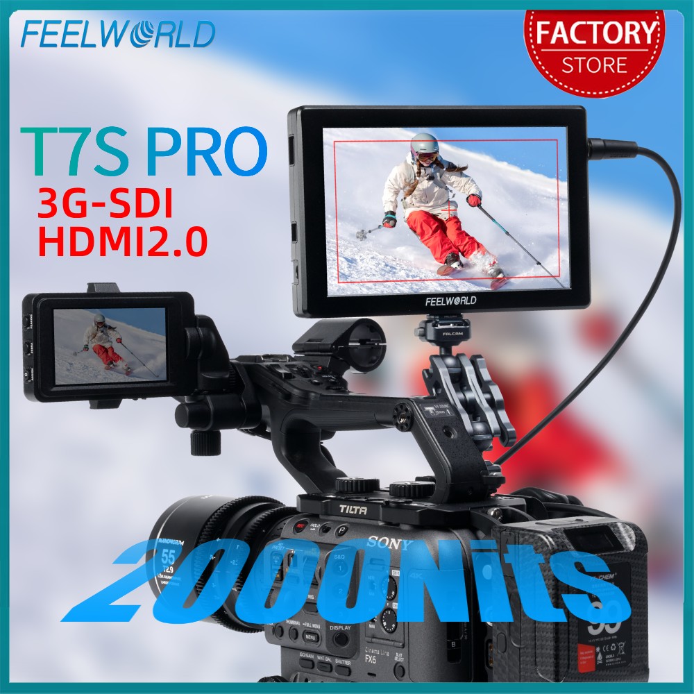 FEELWORLD T7S PRO 7 Polegada 2 - Camera Monitor 7 Inch Hdmi 4K avaliação e preço