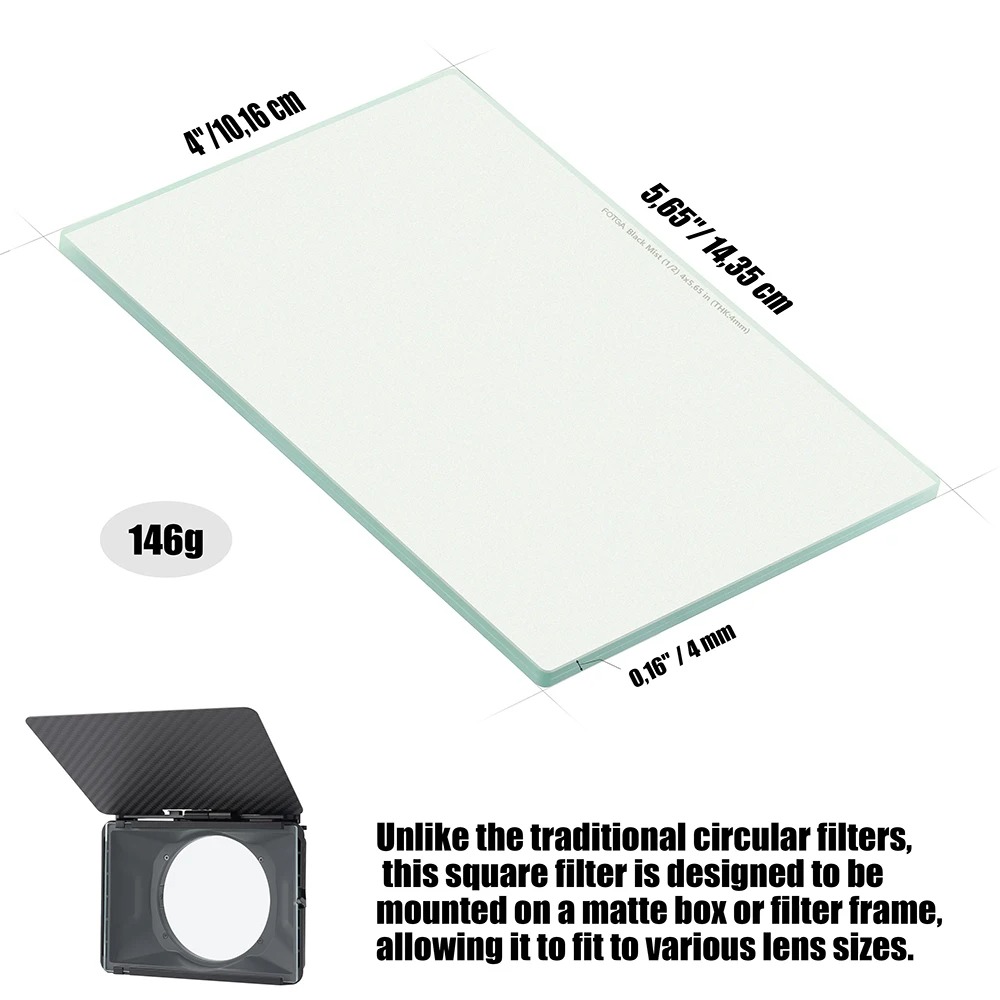 Filtro quadrado FOTGA, filtro  - Matte Box 4X5.65 avaliação e preço