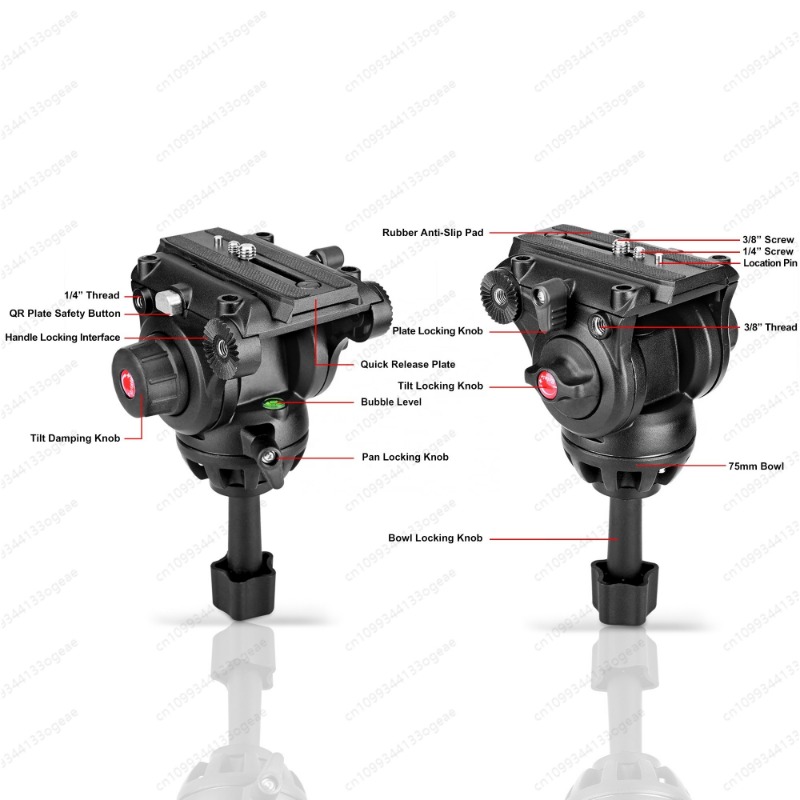 Novo Tripé de Vídeo Profission - Video Tripod Fluid Head 75Mm avaliação e preço