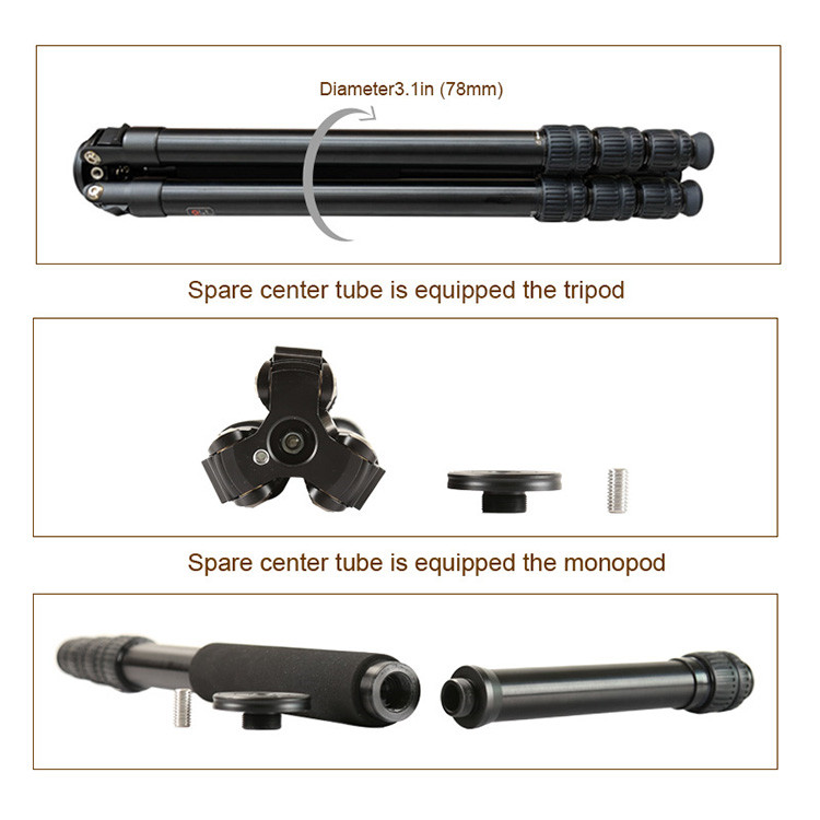 Tripé de Vídeo em Fibra de Car - Video Head Tripod Carbon Fiber avaliação e preço