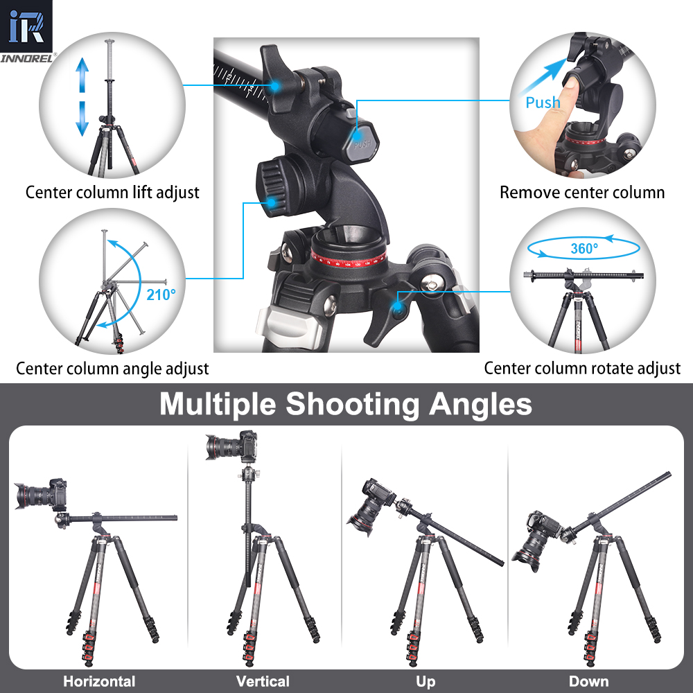 Tripé Profissional de Carbono  - Video Head Tripod Carbon Fiber avaliação e preço