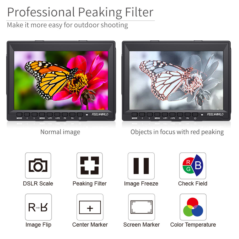 Monitor de campo da câmera DSL - Camera Monitor 7 Inch Hdmi 4K avaliação e preço