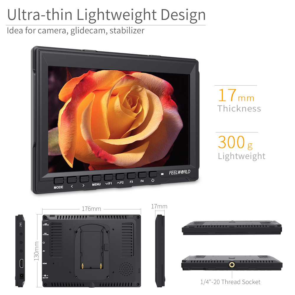 Monitor de campo da câmera DSL - Camera Monitor 7 Inch Hdmi 4K avaliação e preço