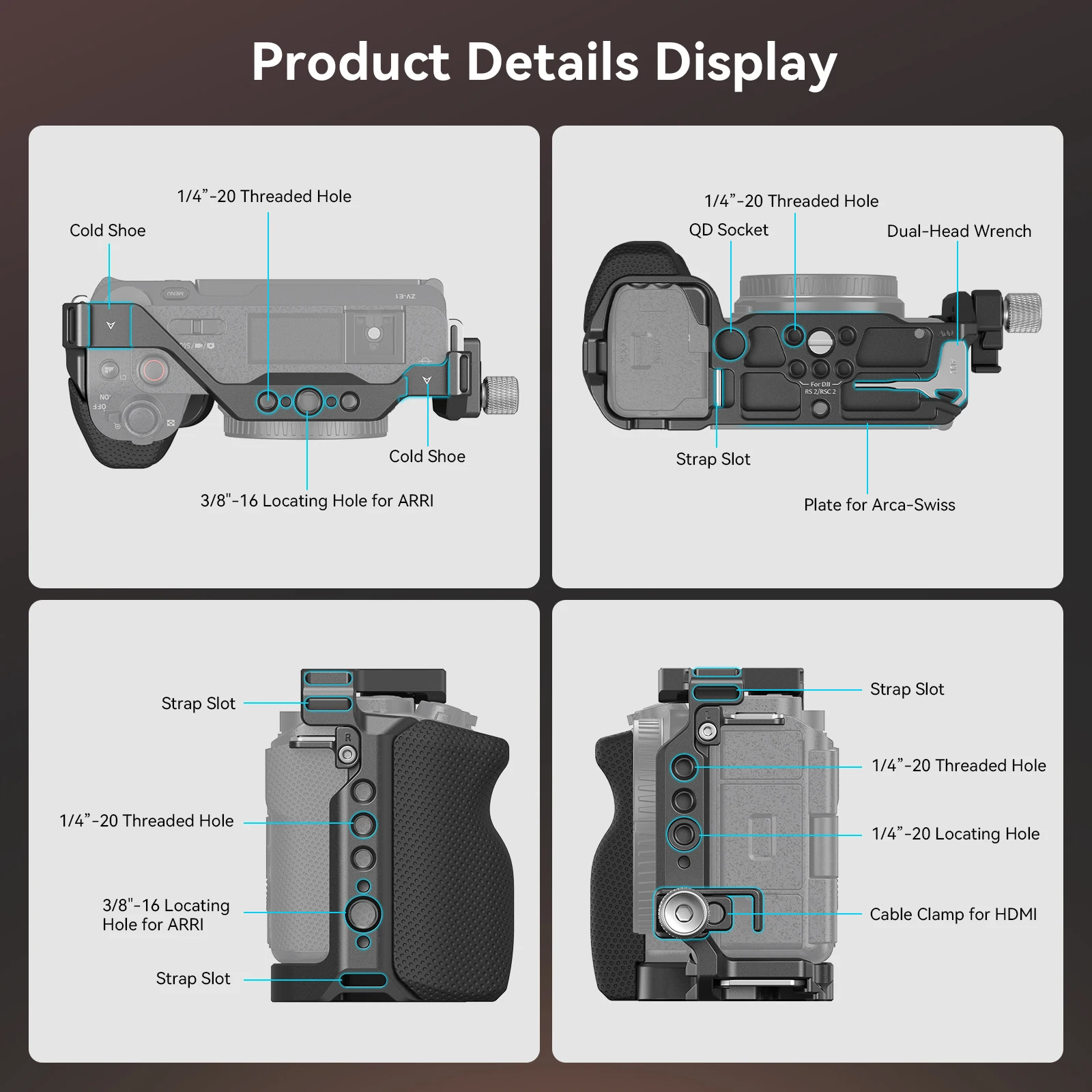 Kit de Gaiola SmallRig ZV-E1 c - Camera Cage Rig Dslr avaliação e preço