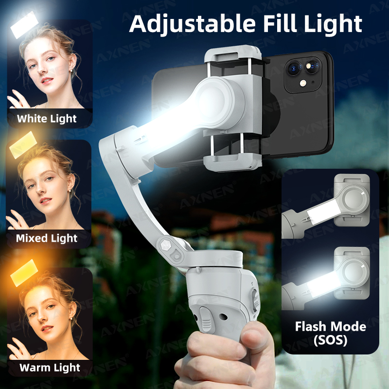 Estabilizador gimbal portátil  - Gimbal Stabilizer For Phone 3 Axis avaliação e preço