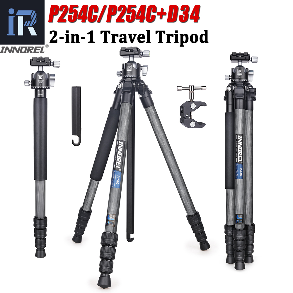 Innorel p254c tripé de carbono - Video Head Tripod Carbon Fiber avaliação e preço
