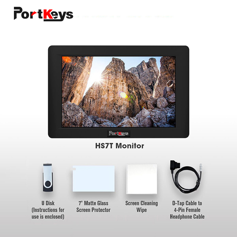 Novos portkeys hs7t monitor de - Camera Monitor 7 Inch Hdmi 4K avaliação e preço