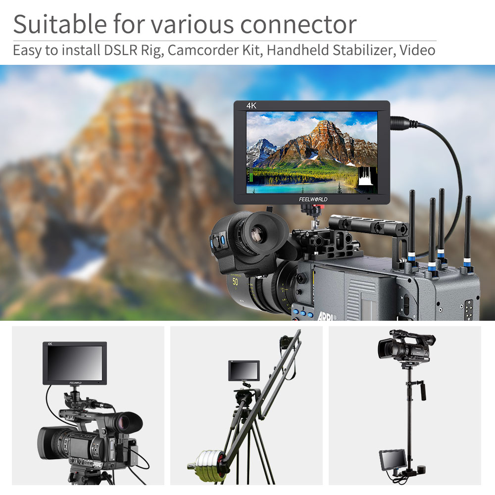 Feelworld fw703 7 Polegada 3g- - Camera Monitor 7 Inch Hdmi 4K avaliação e preço