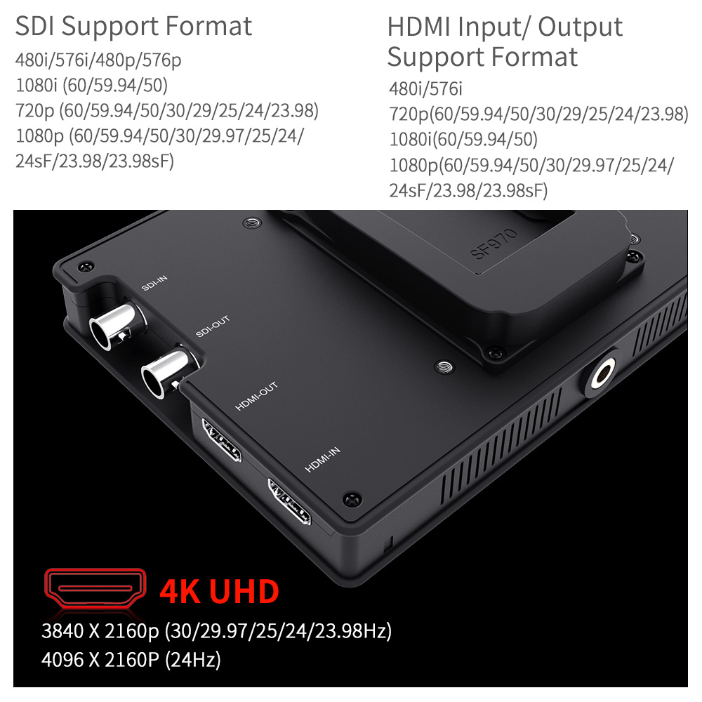 Feelworld fw703 7 Polegada 3g- - Camera Monitor 7 Inch Hdmi 4K avaliação e preço