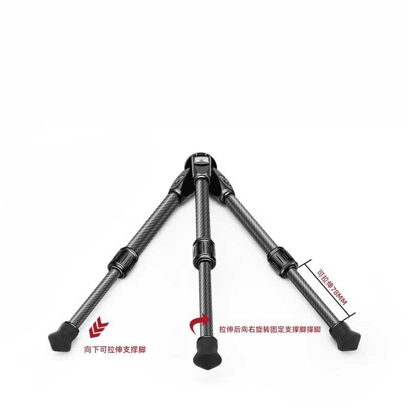 Suporte Portátil para Câmera e - Video Head Tripod Carbon Fiber avaliação e preço